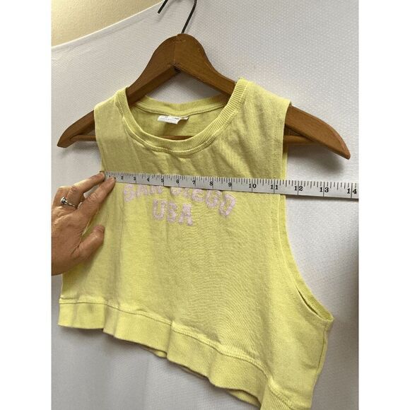 Zara Girls San Diego USA Sleeveless Cropped Top Yellow Size 10 - Picture 10 of 10